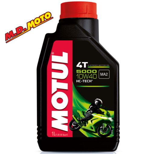 1 LITRO OLIO MOTORE MOTO SCOOTER MOTUL 5000 10W40 4T OLIO MOTO HC-TECH MA2