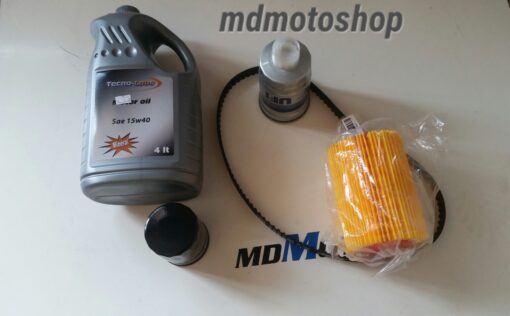 KIT TAGLIANDO FILTRO ARIA OLIO GASOLIO CINGHIA DISTRIBUZIONE APE 703 TM DIESEL