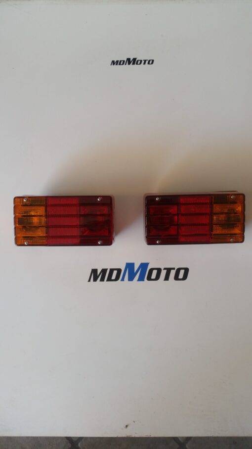 COPPIA FARO FANALE POSTERIORE DX SX ORIGINALE PIAGGIO APE TM P602 220 1982 1983 CODICE 261469 261470