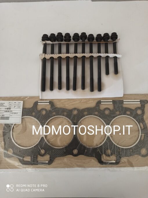 1111587501-GUARNIZIONE TESTATA PORTER ORIGINALE +BULLONI TESTATA