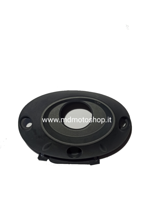5301676-Fondello Marmitta scarico Terminale nero per Honda SH 300 i ABS dal 2007 al 2014