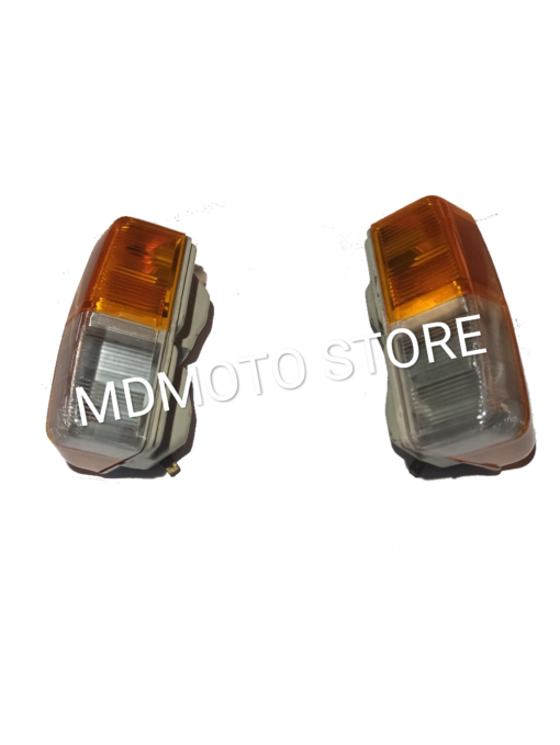 163089-163090-COPPIA FANALINI ANTERIORE PIAGGIO APE 601
