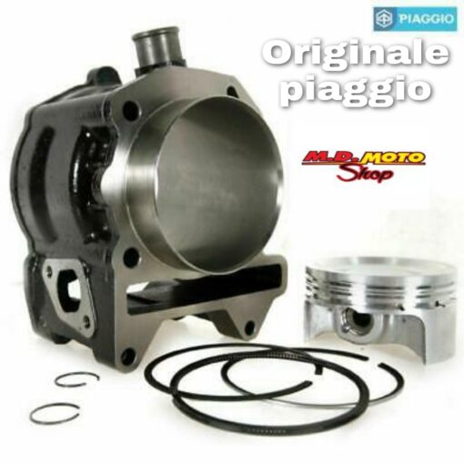 876457-GRUPPO TERMICO CILINDRO E PISTONE ORIGINALE BEVERLY VESPA GTS