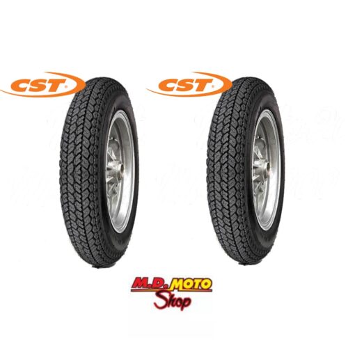 COPPIA GOMME PNEUMATICI RUOTA 3.50.10 VESPA PX 125 150 200 PXE