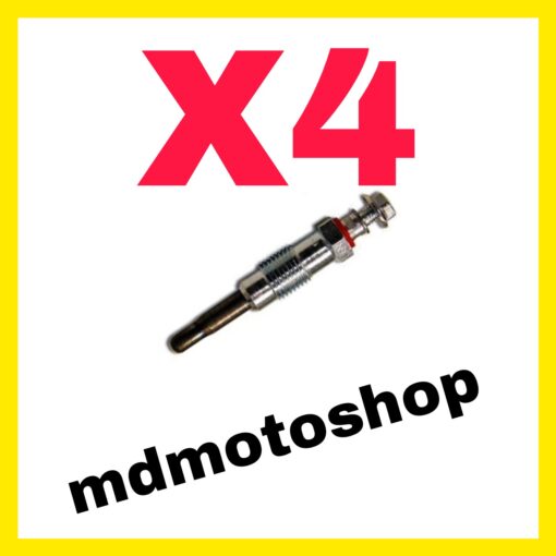 4 CANDELETTE CANDELETTA  MOTORE NGK PIAGGIO PORTER 1400 1200 DIESEL MOTORE LOMBARDINI