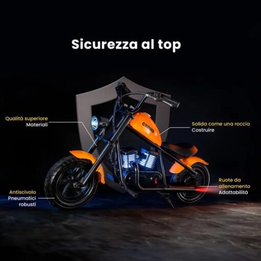 HIPER GOGO MINI MOTO CIOPPER ELETTRICO - immagine 6