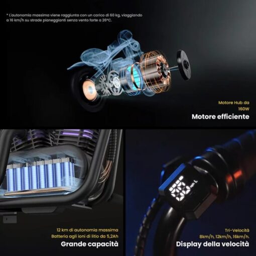 HIPER GOGO MINI MOTO CIOPPER ELETTRICO - immagine 5