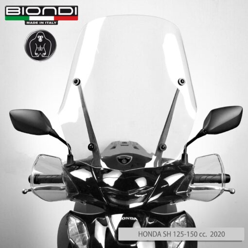 Lastra Di Ricambio Parabrezza Per Attacchi Originali Honda Sh 125 150 2022 2023 - immagine 2