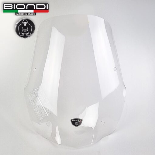 BIONDI PARABREZZA PARAVENTO TRASPARENTE PER STAFFE ORIGINALI HONDA SH 350 2021- - immagine 4